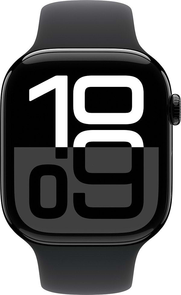 Фото - Ремінець для смарт-годинника Apple 46mm Black Sport Band - S/M (MXM23ZM/A)