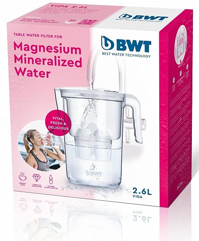 Фото - Фильтр-кувшин BWT Vida electronic pink 2,6л