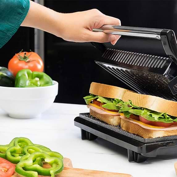 Фото - Гриль-барбекю електричний Cecotec Rock'nGrill 750 Full Open