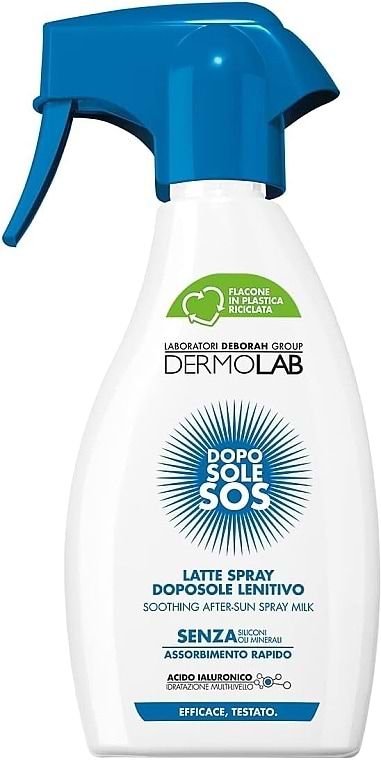 Фото - Средство после загара DERMOLAB успокаивающее молочко-спрей для лица 250 мл (8009518491951)