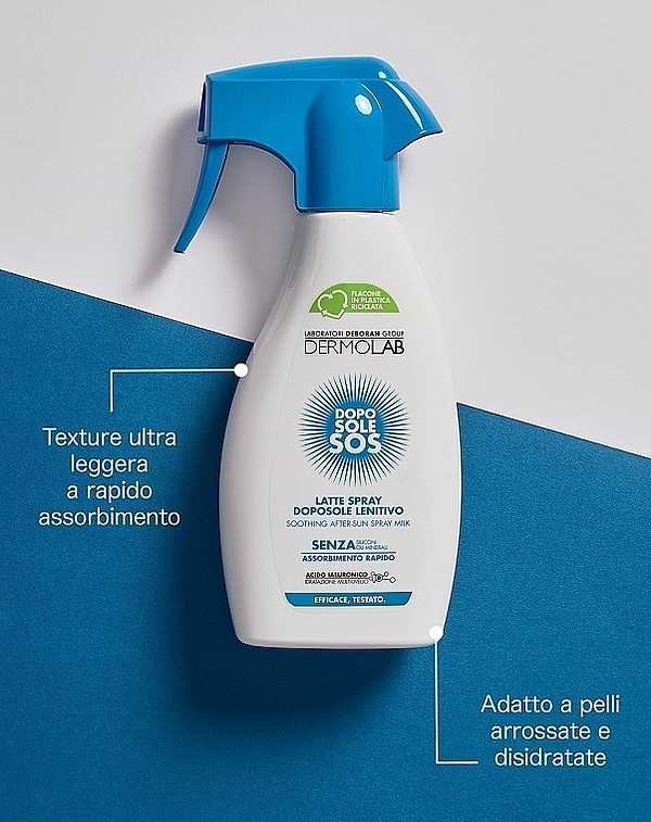 Фото - Средство после загара DERMOLAB успокаивающее молочко-спрей для лица 250 мл (8009518491951)