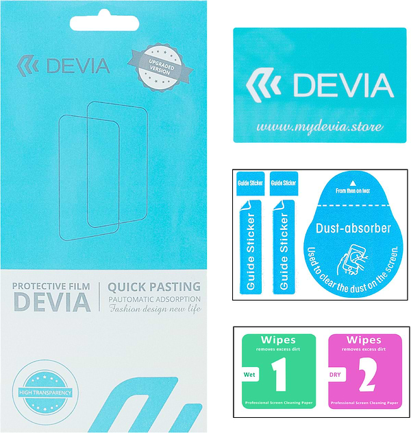 Фото - Защитная пленка для смарт-часов DEVIA Premium под чехол for Apple Watch Series 7 45 мм 3 шт. (DV-GDR-APL-WS745)
