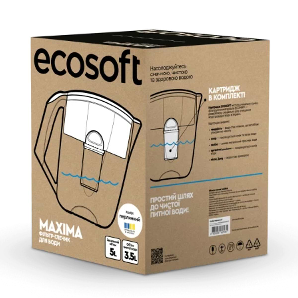 Фото - Фильтр-кувшин Ecosoft Maxima жемчужный 5 л