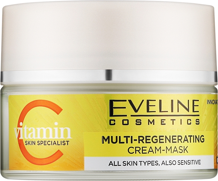 Крем для обличчя EVELINE маска мультирегенеруюча Vitamin C 50 мл (5903416070443) - Фото 1