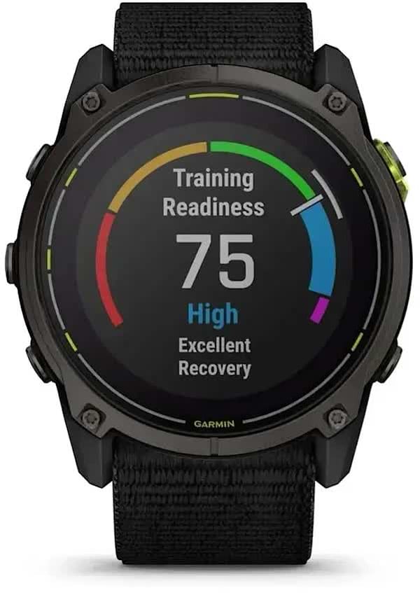 Фото - Смарт-часы Garmin Enduro 3, Crbn Gry DLC Ti w/Blk Sport Loop Band (010-02751-01)