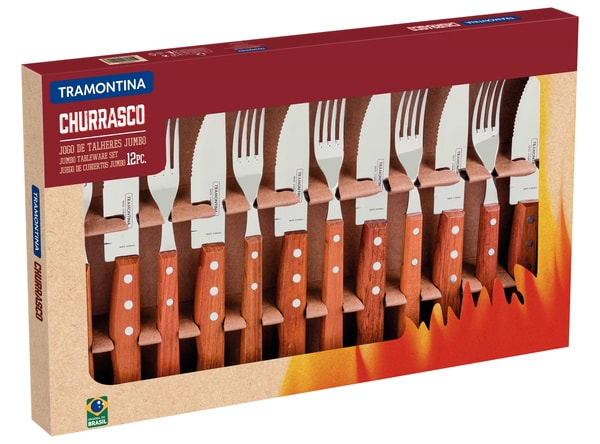 Фото - Набір столових приборів Tramontina Barbecue 12 пр. (22399/063)