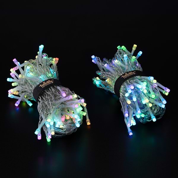 Фото - Гірлянда-штора Twinkly Smart LED Icicle RGB 190, BT+WiFi, Gen II, IP44, прозорий (TWI190STP-TEU)