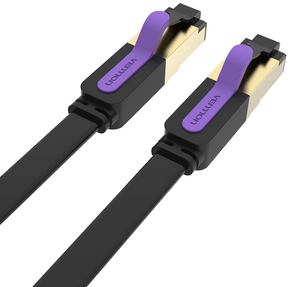 Фото - Кабель патч-корд Vention CAT7 SSTP Ethernet, 5 m Black (ICDBJ)