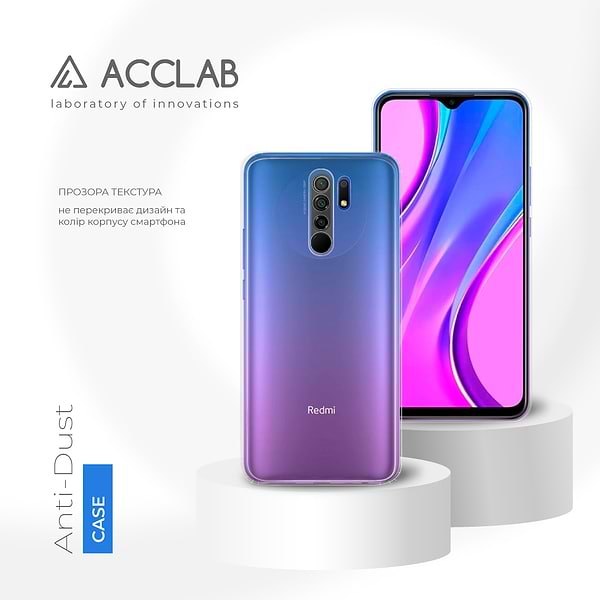 Фото - Чехол для смартфона ACCLAB Anti Dust for Xiaomi Redmi 9 (1283126553523)
