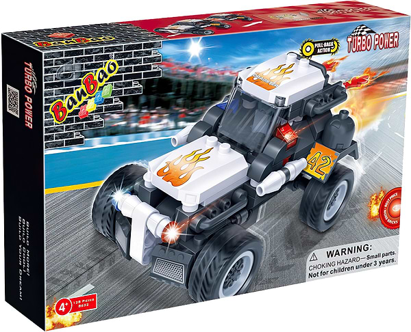 Фото - Пластиковый конструктор Banbao "Мощная сила" (128 элм.) Драгстер (8622)