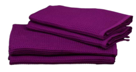 Фото - Полотенце банное Aisha вафельная фуксия 70х130