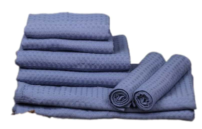 Фото - Рушник банний Aisha вафельний голубий 70х130 Фото - Рушник банний Aisha вафельний голубий 70х130