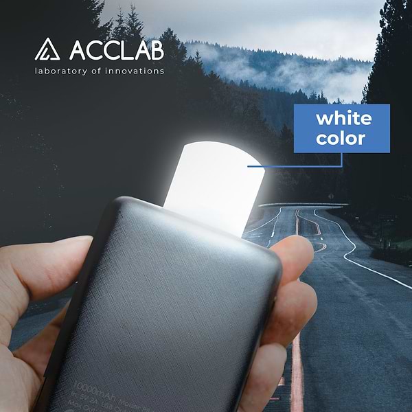Фото - Лампочка светодиодная ACCLAB AL-LED01, 1W, 5000K (белая)