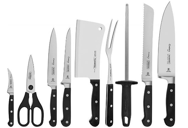 Фото - Ніж кухонний Tramontina Plenus Black 76 мм шкуросъемный (23419/103)