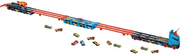Фото - Далекобійники Hot Wheels Вантажівка-транспортер "Супергонкі" (GVG37)