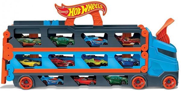 Фото - Далекобійники Hot Wheels Вантажівка-транспортер "Супергонкі" (GVG37)