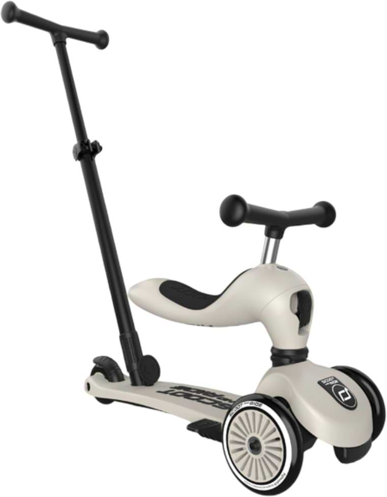 Трёхколёсный самокат Scoot&Ride Highwaykick-1 Push and Go Light Gray (SR-240527-ASH)