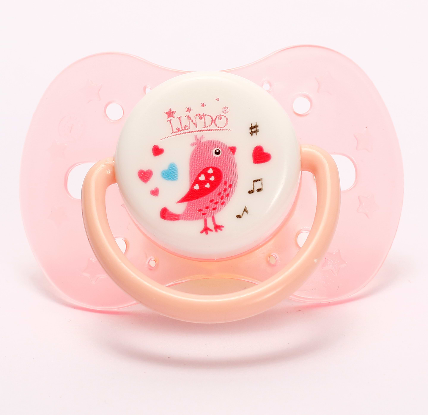 Ортодонтическая пустышка Lindo розовый (Pk012/0-6рож) - Фото 1