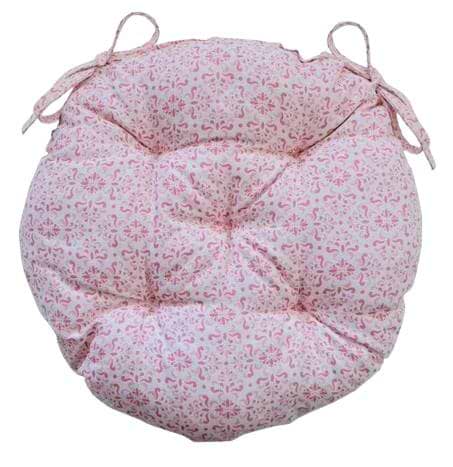 Подушка для стільця Прованс Bella Рожевий вітраж D40 см (013570)