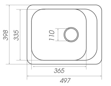 Фото - Мийка кухонна VALESO 4050 KORRADO матова Графіт