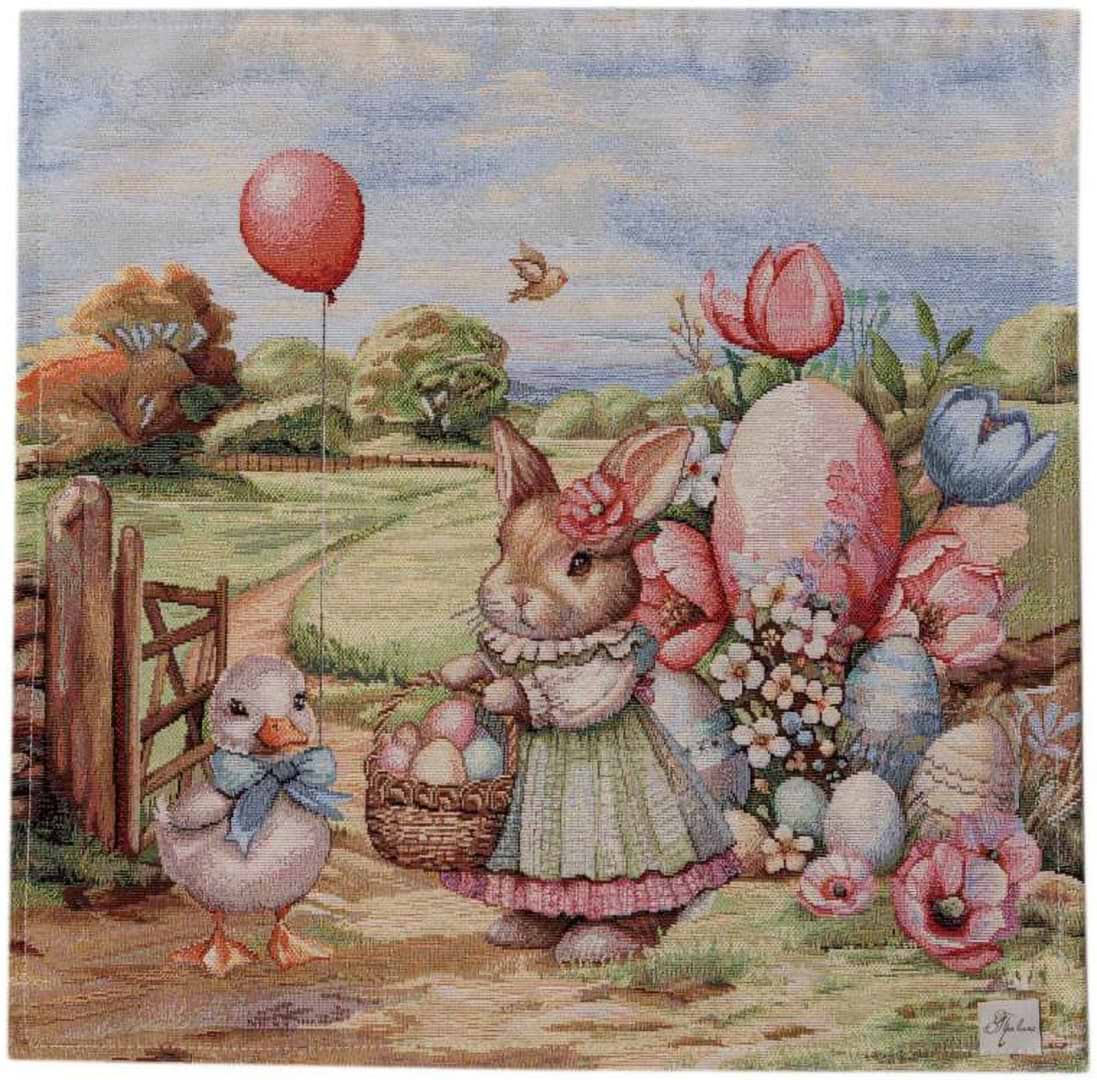 Салфетка для сервировки Прованс пасхальная гобеленовая Настроение 42х42 см (044603)