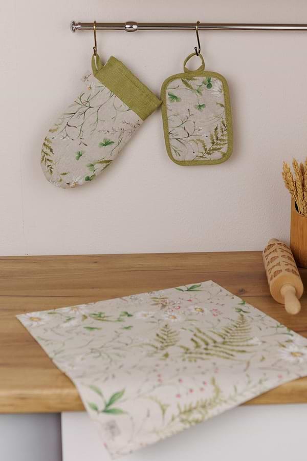 Фото - Набір прихваток Прованс Herbal 15х29 см +15х20 см (044822)