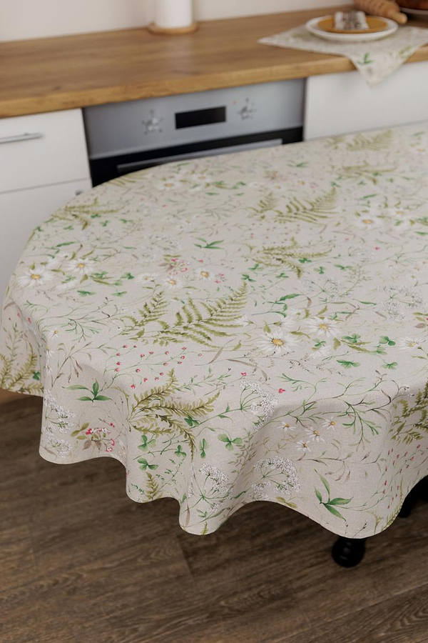 Фото - Скатертина овальна Прованс Herbal 133х180 см (044878)