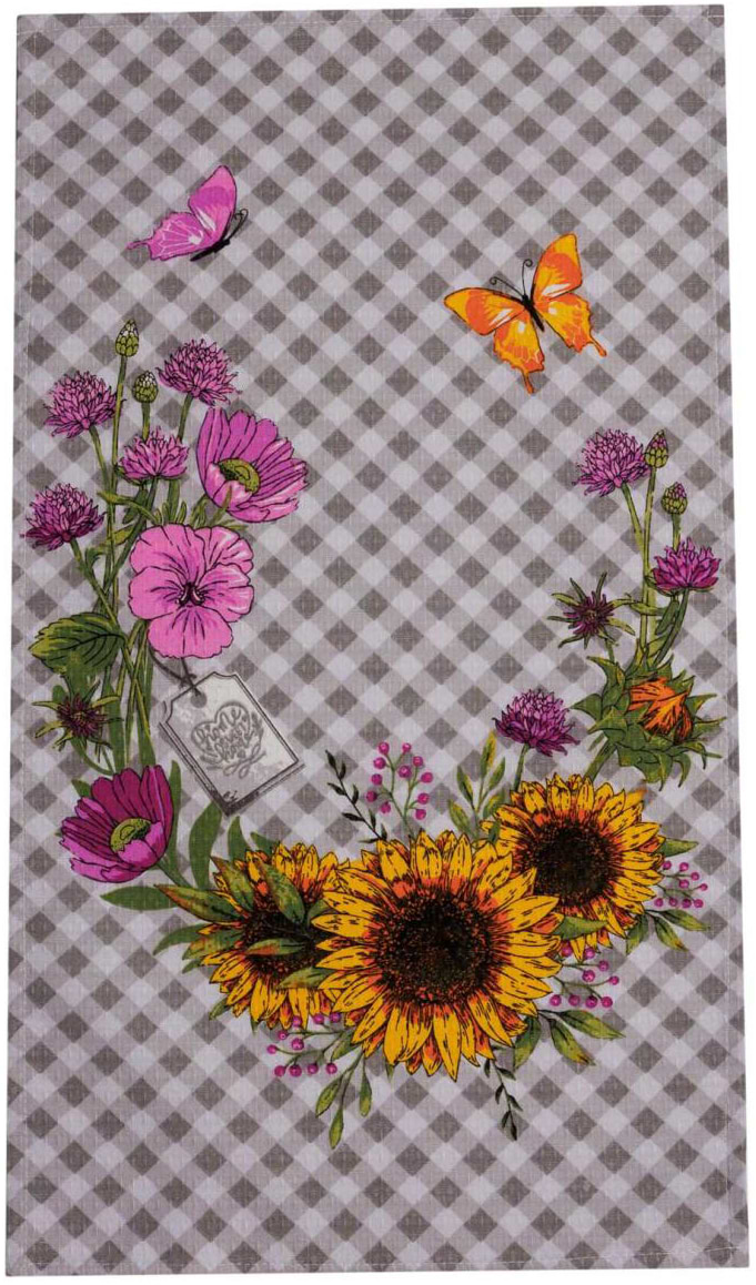 Рушник кухонний Прованс вафельний Сонячний віночок 34x58 см (044949)