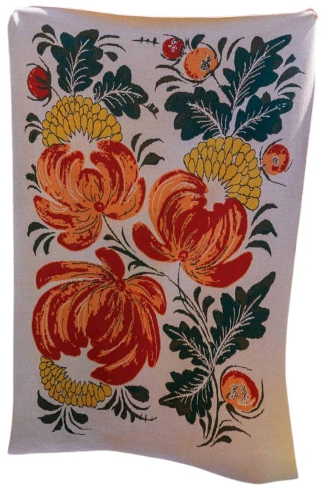 Плед полуторный Прованс Петриковские мотивы 120х180 см (045161)