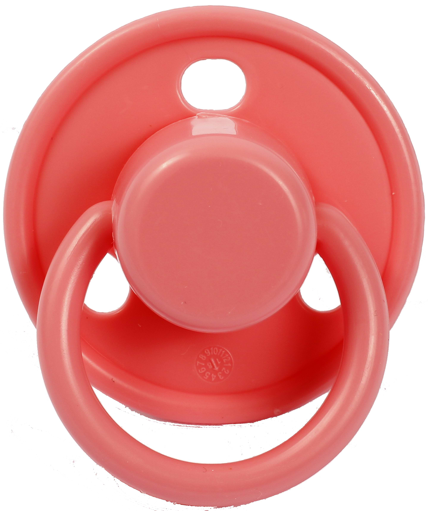 Круглая пустышка Lindo розовый (Pk075/0-6роз)