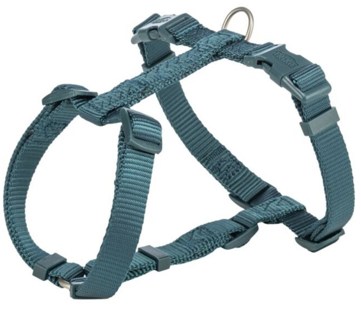 Шлея для собак Trixie Premium H-harness темний синьо-зелений M-L 52–75 см 20 мм (4053032672956)