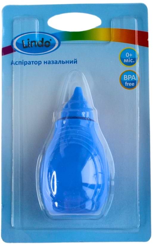 Фото - Аспиратор назальный детский Lindo голубой (Pk 082 гол)
