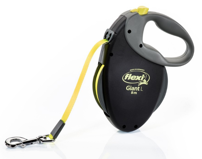 Поводок-рулетка для собак Flexi Neon Giant L 8 м Черный (4000498015568)