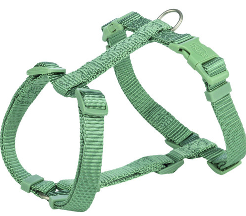 Шлея для собак Trixie Premium H-harness M–L 52–75 см 20 мм світло-зелена (4053032673076)