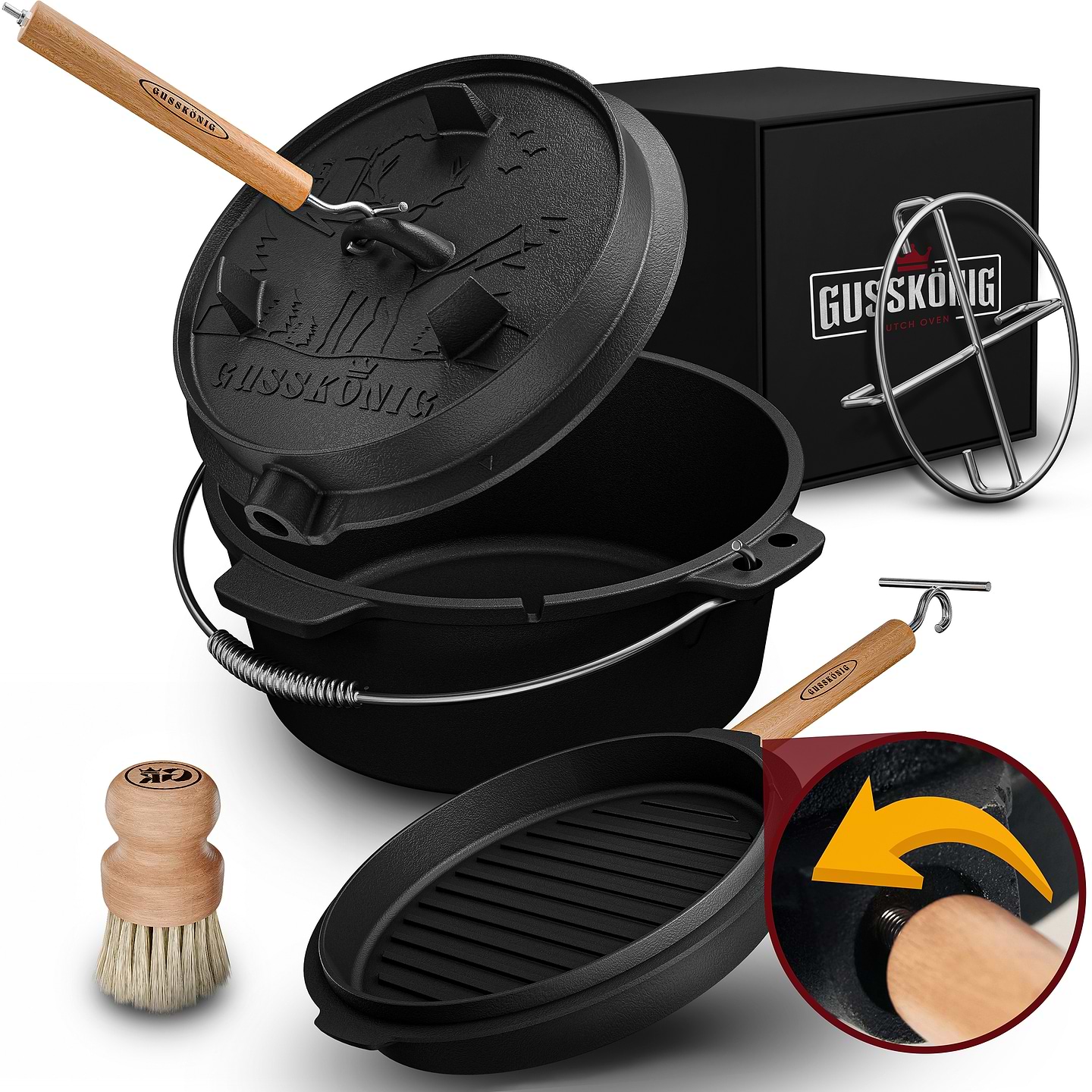 Набор посуды туристический Gusskoenig 9 л 589802