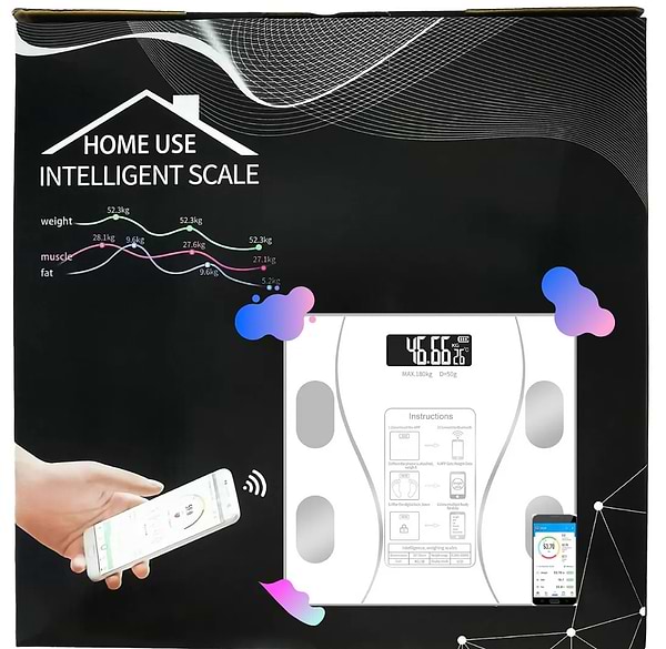 Фото - Ваги підлогові Scale one White (EN-TZC001)