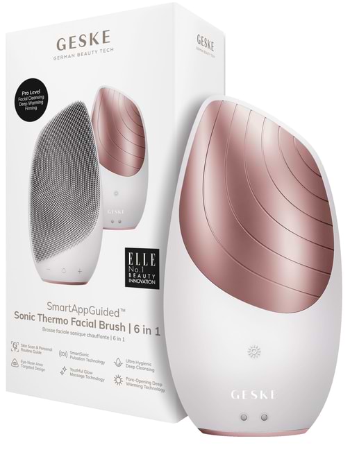 Щетка для чистки лица GESKE Sonic Thermo Facial Brush 6 в 1 (GK000007SL01)