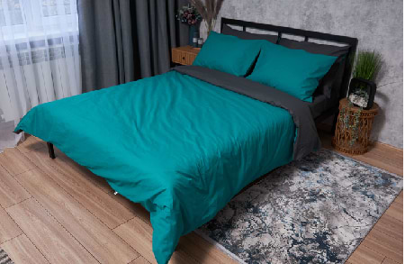 Комплект постельного белья Moon&Star Бязь Gold Люкс Gray Green 175х210 (MS-820002692)