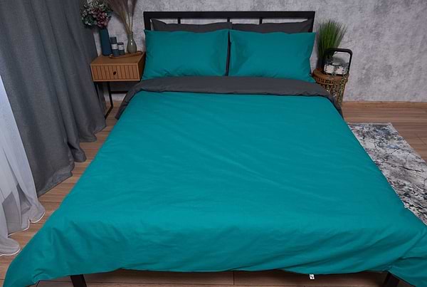 Фото - Комплект постельного белья Moon&Star Бязь Gold Люкс Gray Green 175х210 (MS-820002689)