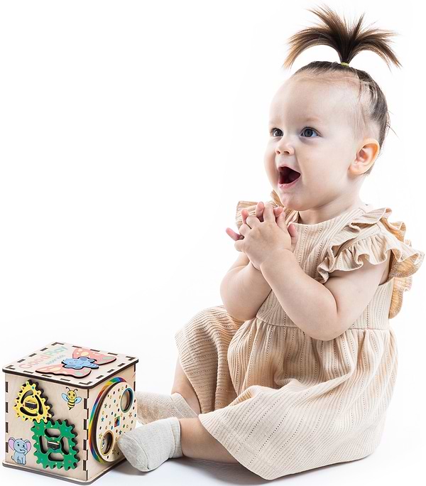 Фото - Бізіборд-куб GoodPlay "Малюк" 12х12х12 (К101)