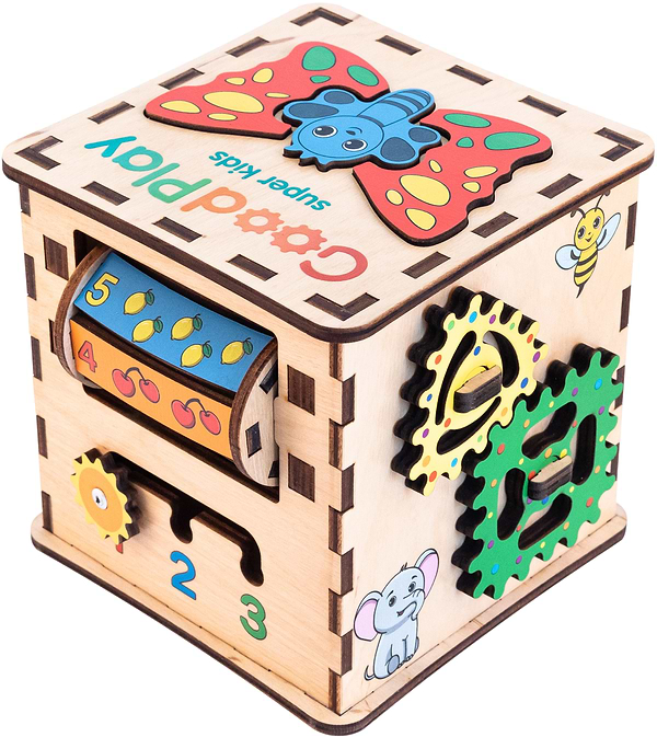 Фото - Бізіборд-куб GoodPlay "Малюк" 12х12х12 (К101)