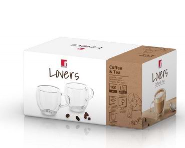 Фото - Набор чашек с двойными стенками Bergner Coffee & tea lovers 100 мл 2 шт. (BG-20114-MM)