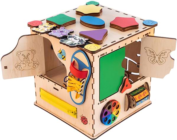 Фото - Бізіборд-куб GoodPlay "Творчий" 25х25х25 (K104)