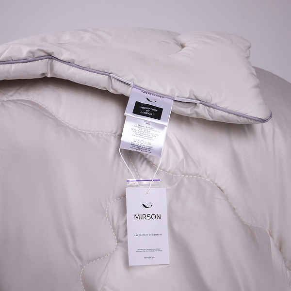 Фото - Одеяло демисезонное двуспальное MirSon шерстяная №1060 Silver Cloud 172х205 см (2200010356458)