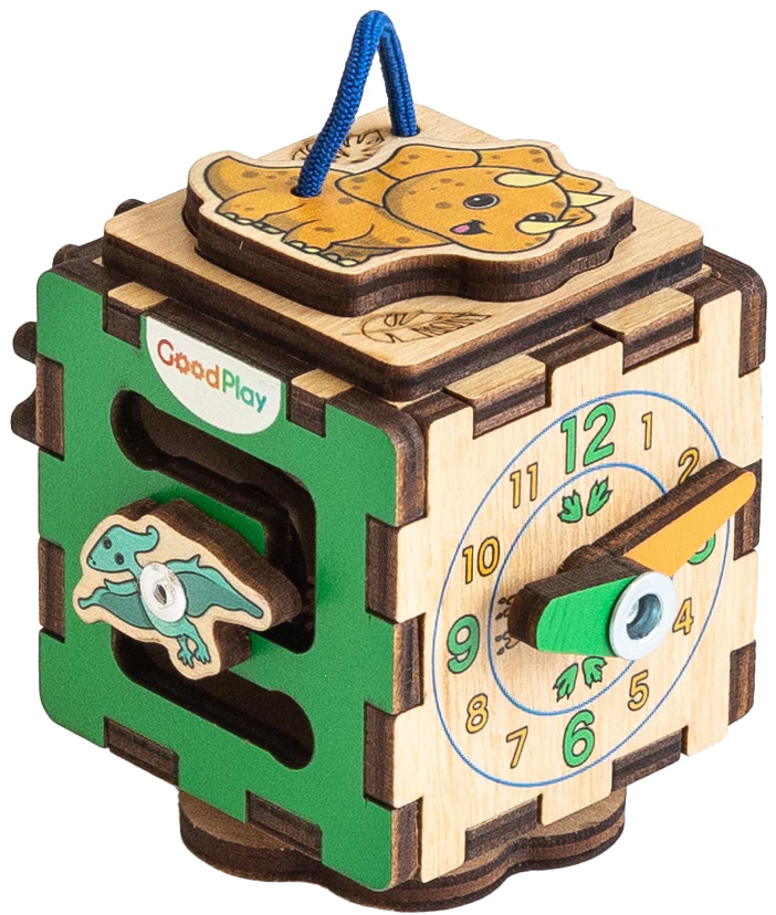 Бізіборд-куб GoodPlay "Діно"  5х5х5 (К109) - Фото 1