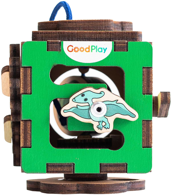 Фото - Бізіборд-куб GoodPlay "Діно" 5х5х5 (К109)