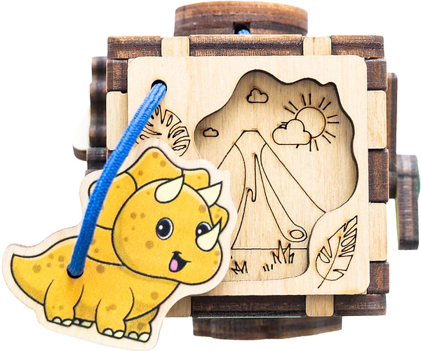 Фото - Бізіборд-куб GoodPlay "Діно" 5х5х5 (К109)