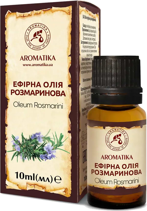 Фото - Ефірна олія Ароматика розмаринова 10 мл (4820031050753)