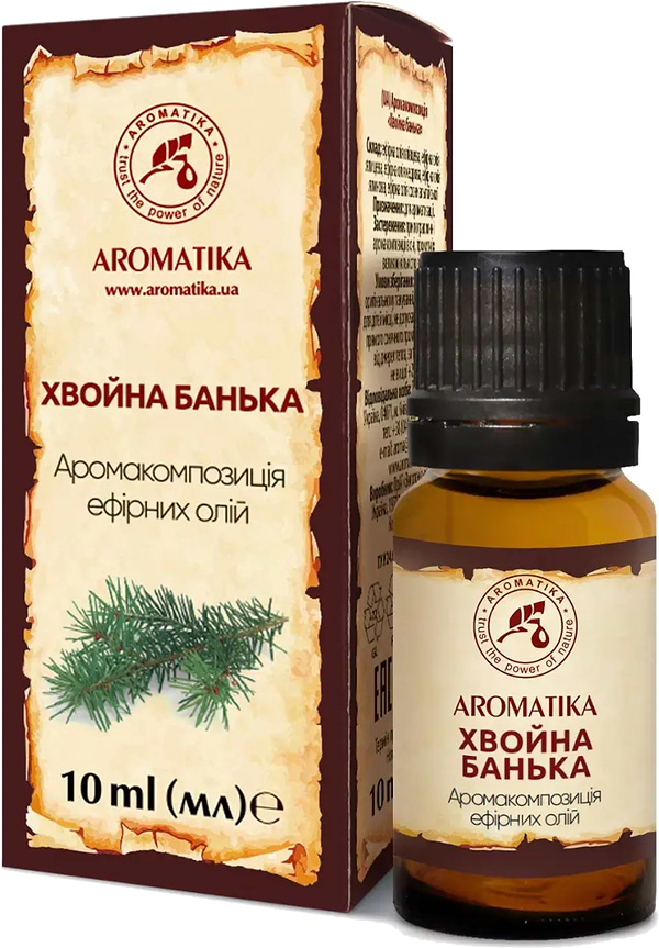Фото - Аромакомпозиция эфирных масел Ароматика Хвойная банька 10 мл (4820031052009)