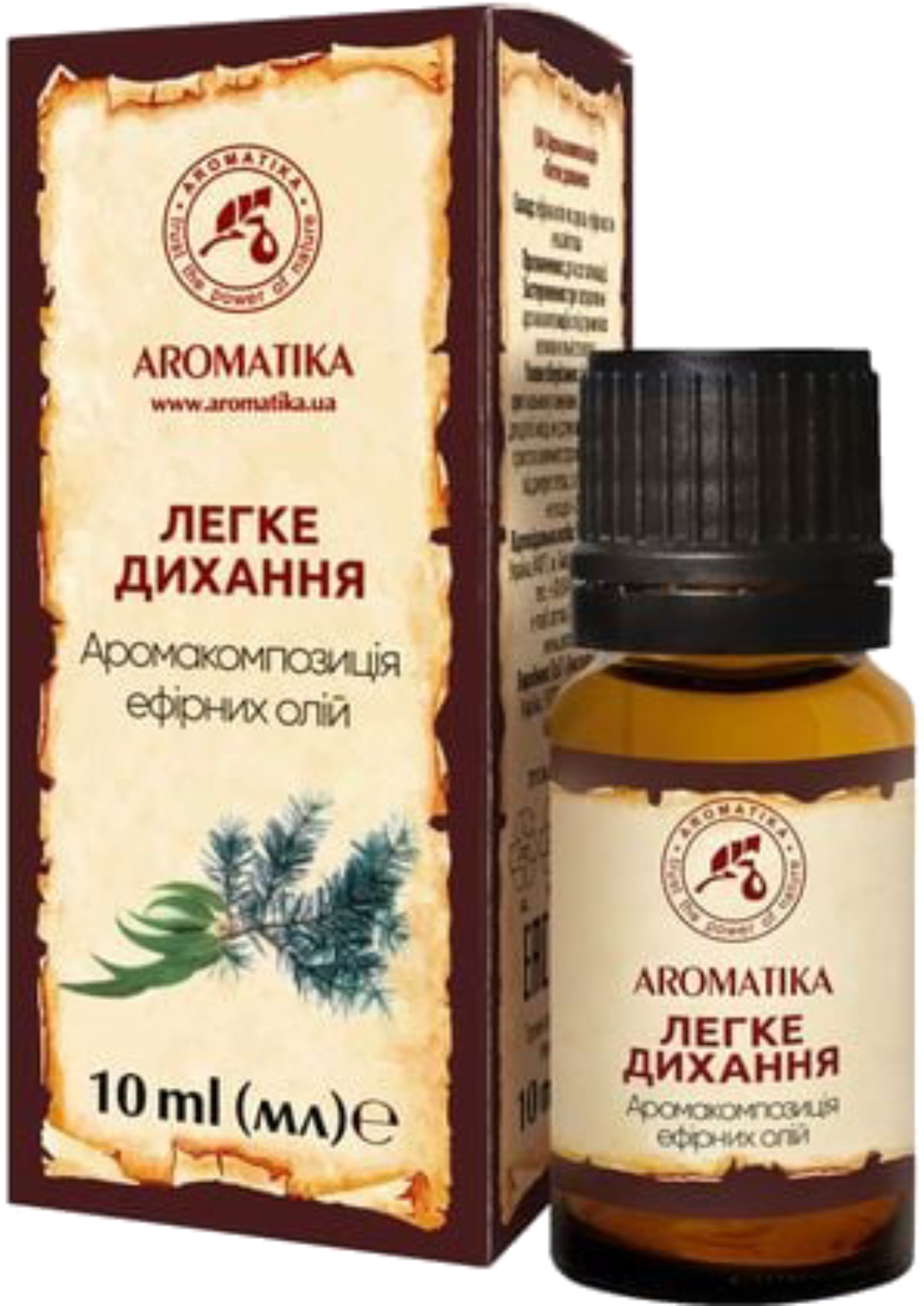 Аромакомпозиция эфирных масел Ароматика Легкое дыхание 10 мл (4820031053402) - Фото 1